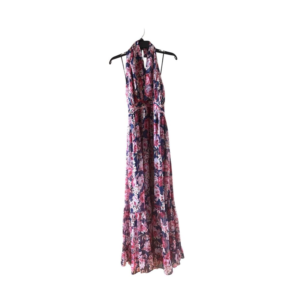 NWT Petal and & pup navy floral Lennon maxi wedding guest dress medium - Picture 3 of 9